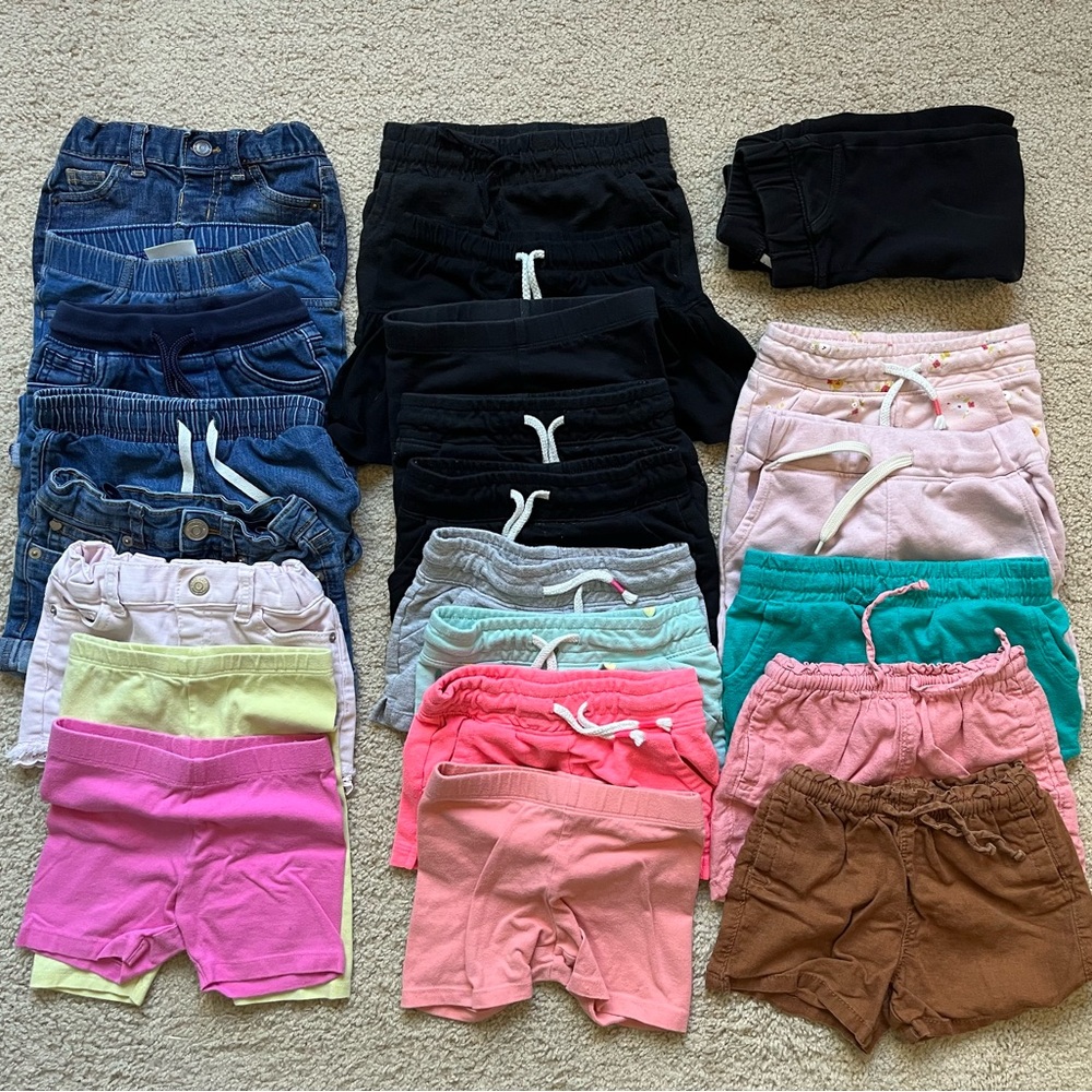 2T Toddler Girl Shorts Bundle